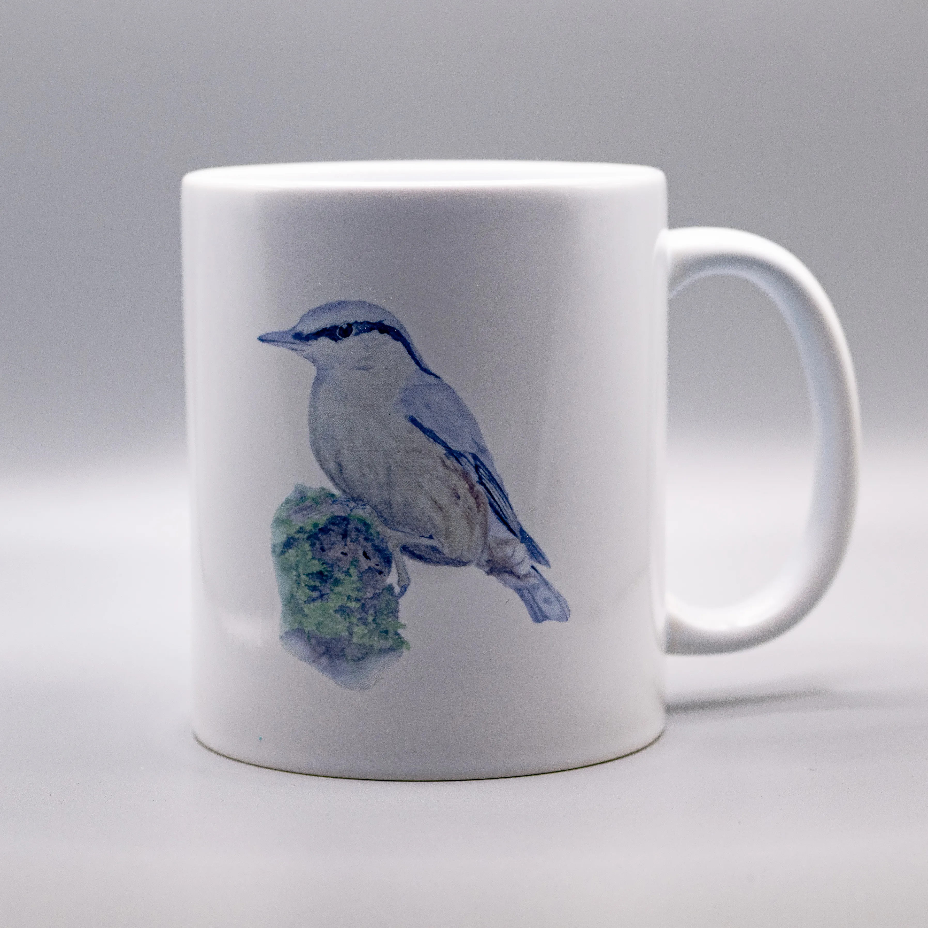 Nuthatch Bird Coffee Mug – 11oz Woodland Wildlife Gift